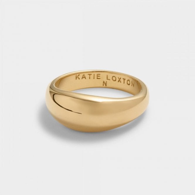 Katie Loxton  Aura Waterproof Gold Dome Ring Size N