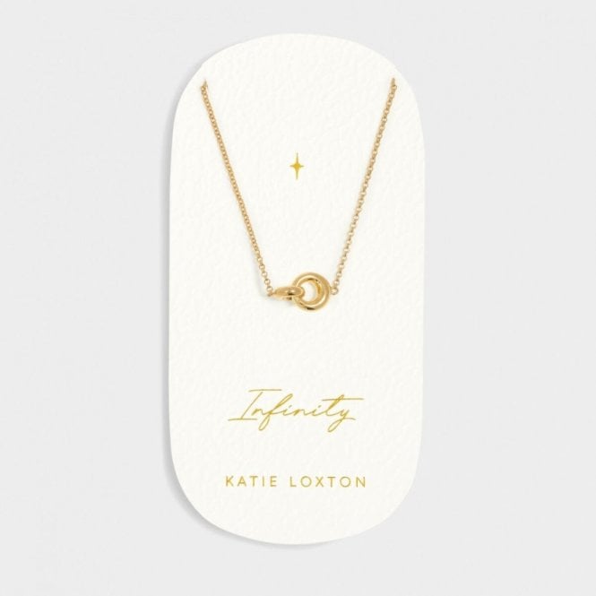 Katie Loxton  'Infinity' Waterproof Gold Sentiment Necklace 45cm + 5cm  
