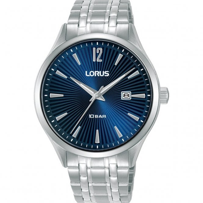 Lorus  Gents Classic Blue Dial Stainless Steel Watch