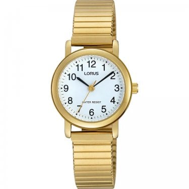 Lorus Ladies Classic Gold Tone Expandable Strap Watch