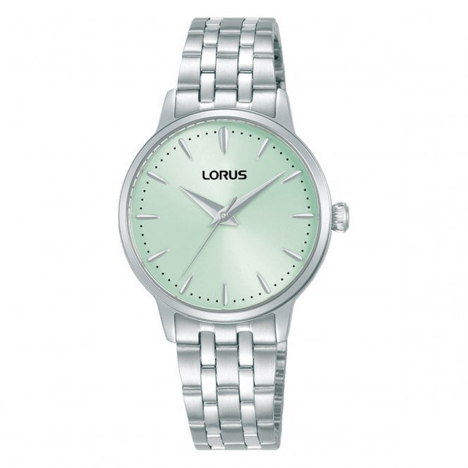 Lorus  Ladies Classic Green Dial Stainless Steel Watch 