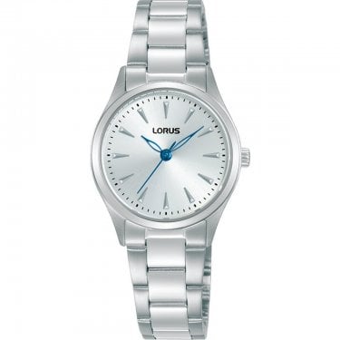 Lorus Ladies Elegant Blue Detail Dial Stainless Steel Watch