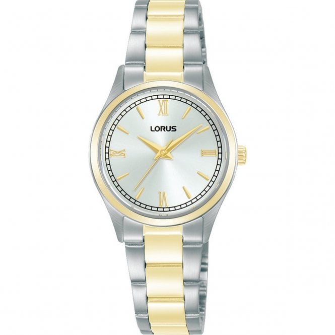 Lorus  Ladies Elegant Roman Numeral Two Tone Stainless Steel Watch