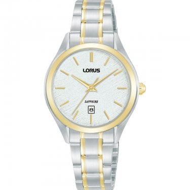 Lorus Ladies Sapphire Two Tone Stainless Steel Watch