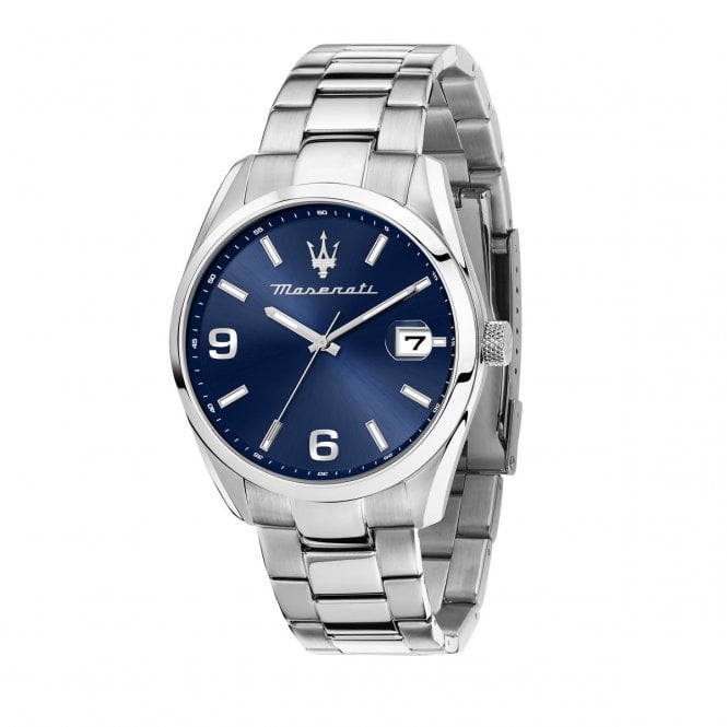 Maserati  Gents Attrazione Blue Dial Stainless Steel Watch