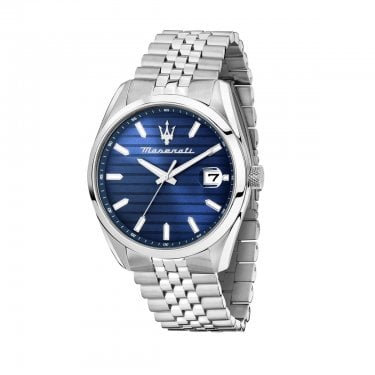 Maserati Gents Attrazione Blue Dial Stainless Steel Watch