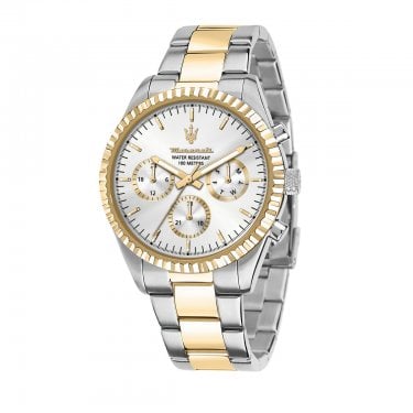 Maserati Gents Competizione Two Tone Stainless Steel Watch