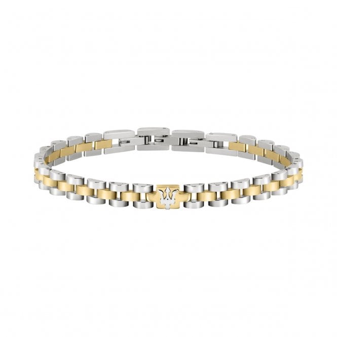 Maserati  Gioielli Two Tone Stainless Steel Bracelet 21cm