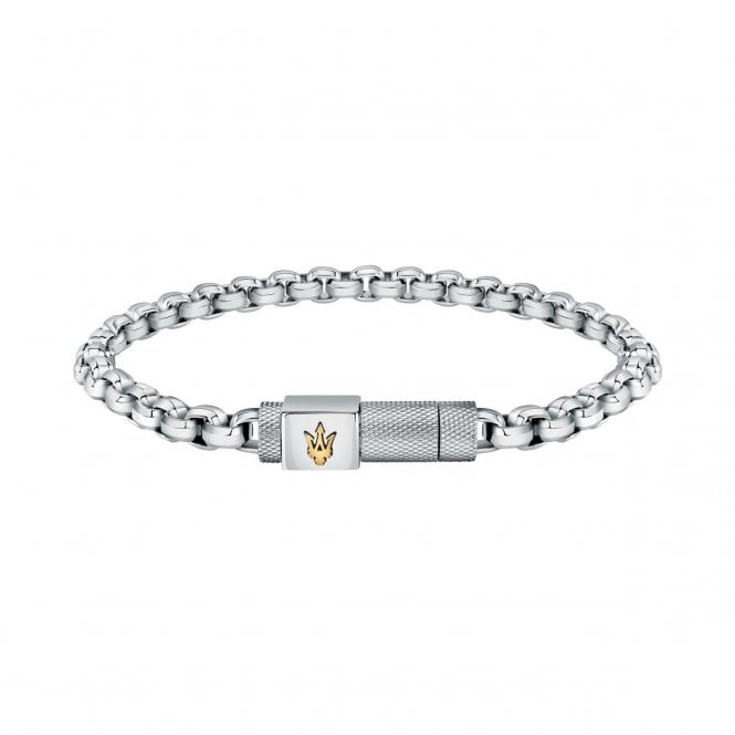 Maserati  Iconic Jewels Stainless Steel Chain Bracelet 21.5cm