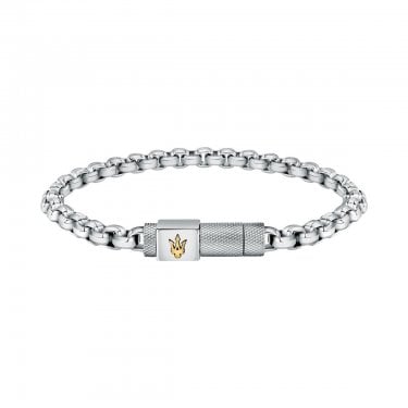 Maserati Iconic Jewels Stainless Steel Chain Bracelet 21.5cm
