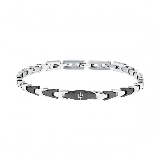 Maserati  Jewels Iconic Black Stainless Steel Bracelet 18cm + 3.5cm