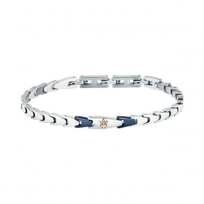 Maserati  Jewels Iconic Blue Stainless Steel Bracelet 18cm + 3.5cm