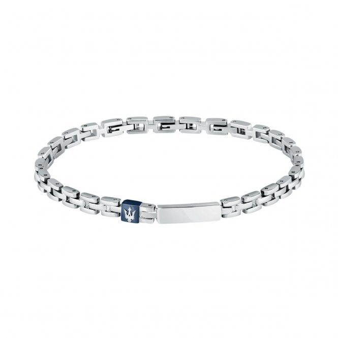 Maserati  Jewels Iconic IP Blue Stainless Steel Bracelet 18cm + 3.5cm