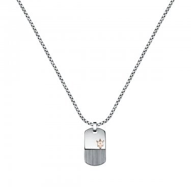 Maserati Jewels Rose Gold Stainless Steel Necklace 60cm
