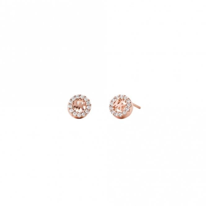Michael Kors Jewellery Michael Kors 14k Rose Gold Plated Sterling Silver CZ 7mm Stud Earrings 