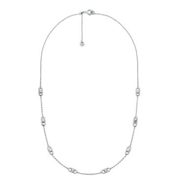 Michael Kors Premium Kors Sterling Silver Astor Link Necklace 43cm