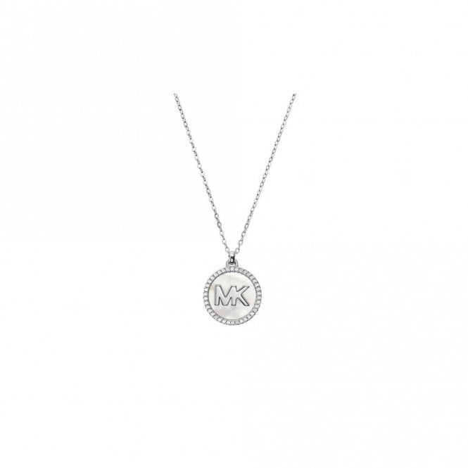 Michael Kors Jewellery Michael Kors Premium Sterling Silver CZ MK Necklace 