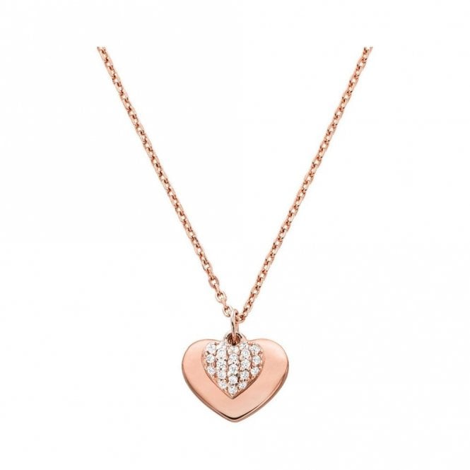 Michael Kors Jewellery Michael Kors Premium Sterling Silver Rose Gold Tone Necklace 16-18inch