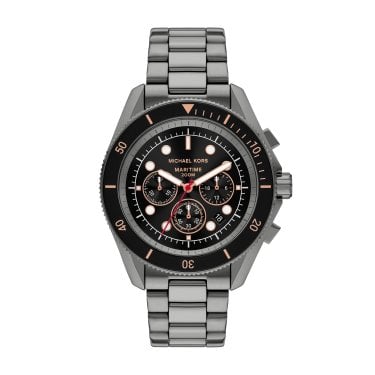 Michael Kors Gents Maritime Gunmetal Stainless Steel Watch