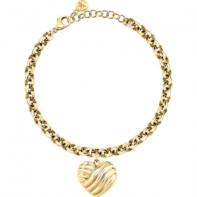 Morellato  Battito Heart Gold Tone Bracelet 17-20cm