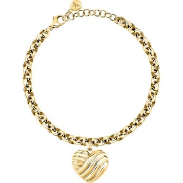 Morellato Battito Heart Gold Tone Bracelet 17-20cm