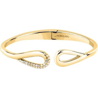 Morellato Design Crystal Gold Tone Cuff Bangle 6 x 5cm