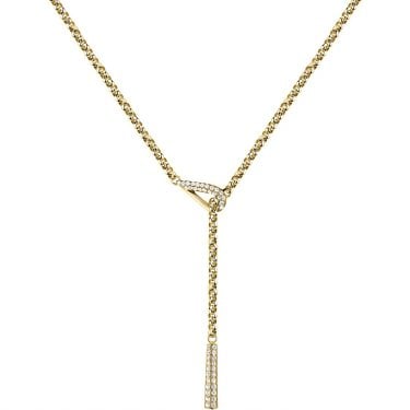 Morellato Design Crystal Long Gold Tone Necklace 40-45cm