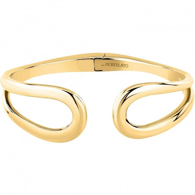 Morellato  Design Plain Cuff Gold Tone Bangle 6 x 5cm