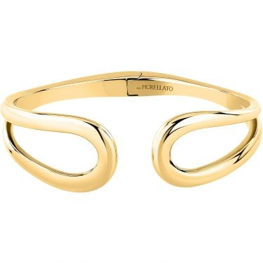 Morellato Design Plain Cuff Gold Tone Bangle 6 x 5cm