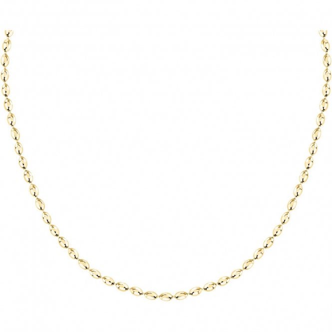 Morellato  Intrecci Beaded Gold Tone Chain Necklace 40-45cm