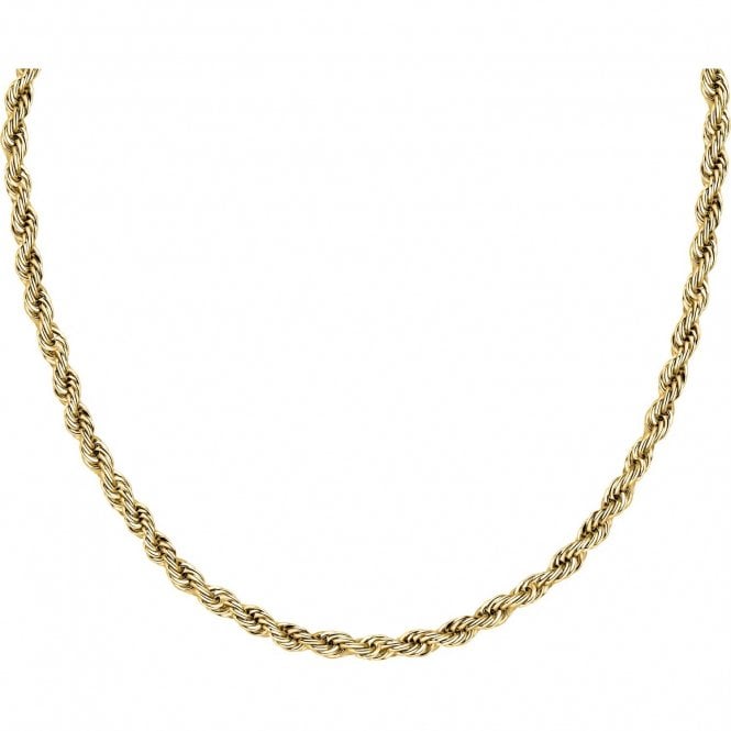 Morellato  Intrecci Rope Gold Tone Chain Necklace 42-45cm