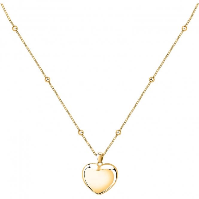 Morellato  Talismani Heart Ball Chain Gold Tone Necklace 40-45cm