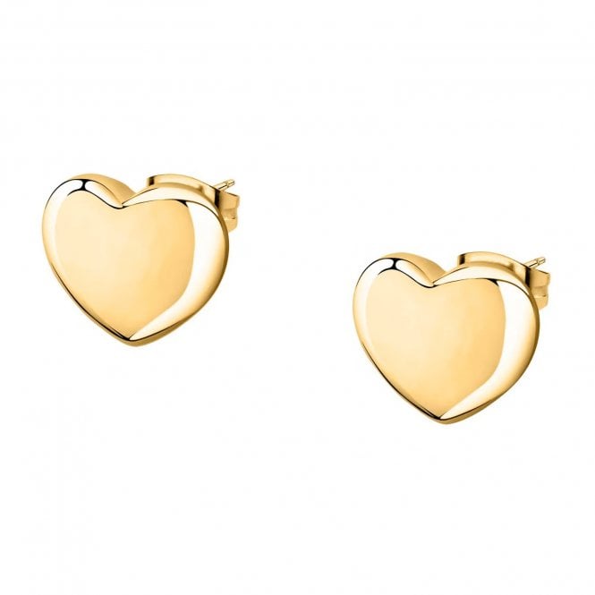 Morellato  Talismani Heart Gold Tone Stud Earrings 1.4cm