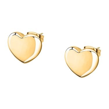 Morellato Talismani Heart Gold Tone Stud Earrings 1.4cm