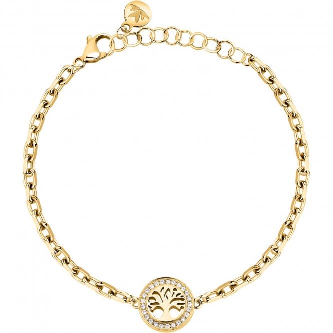 Morellato  Talismani Tree of Life Crystal Gold Tone Bracelet 16-19cm