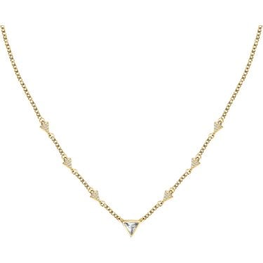 Morellato Trilliant Crystal Gold Tone Necklace 40-45cm