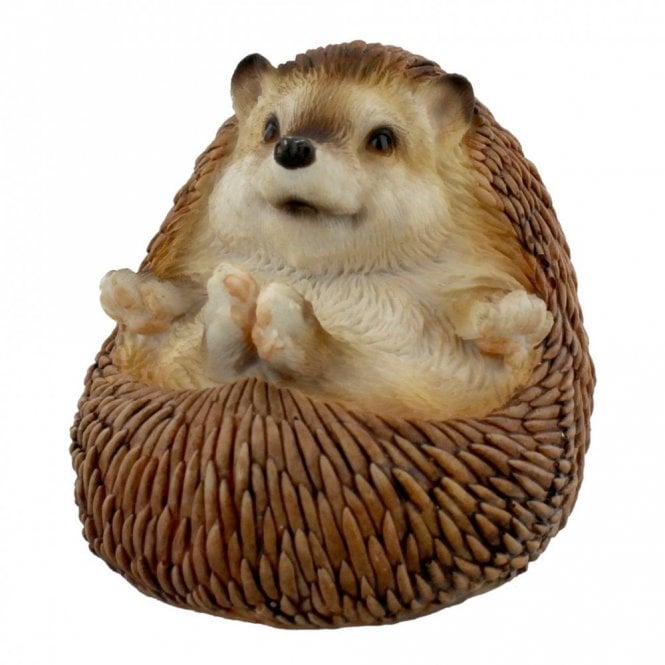 Naturecraft  Hedgehog Lying on Back Figurine 8cm x 8cm x 9.5cm 