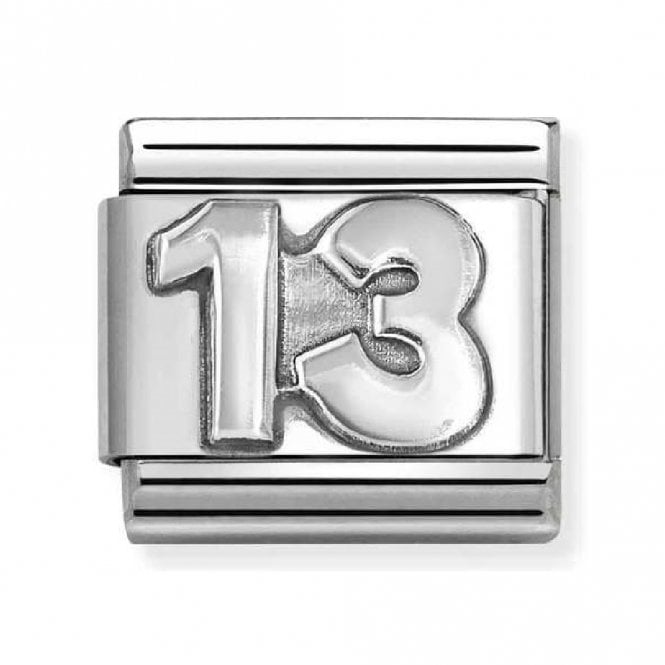 Nomination  13 Silver Shine Charm