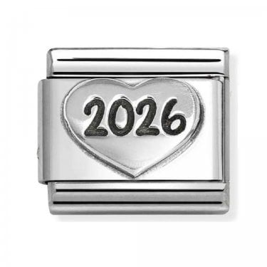 Nomination 2026 Heart Silver Shine Charm