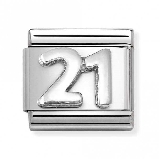 Nomination  21 Silver Shine Charm