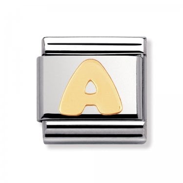 Nomination A Initial Yellow Gold 