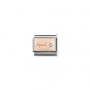 Nomination April Diamond Rose Gold