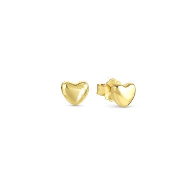 Nomination Armonica Heart Gold Tone Stud Earrings 0.5 x 0.45cm