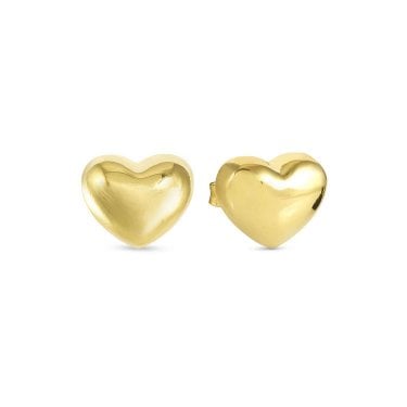 Nomination Armonica Heart Gold Tone Stud Earrings 1.4 x 1.2cm
