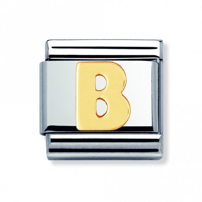 Nomination  B Initial Yellow Gold 