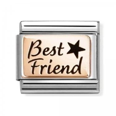 Nomination Best Friend with Star Rose Gold Charm