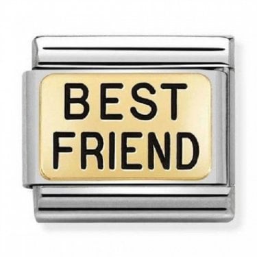 Nomination Best Friend Yellow Gold Charm
