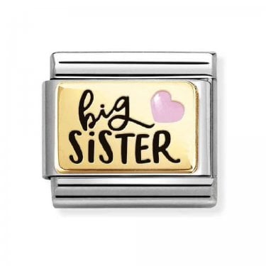 Nomination Big Sister Yellow Gold Charm