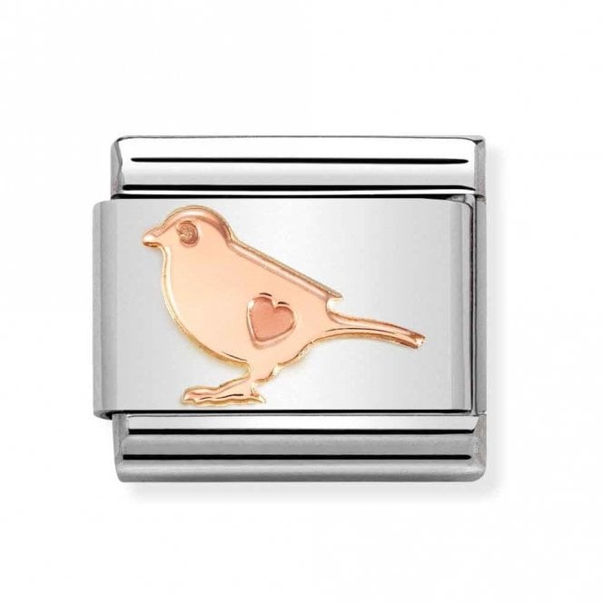 Nomination  Bird Rose Gold Charm