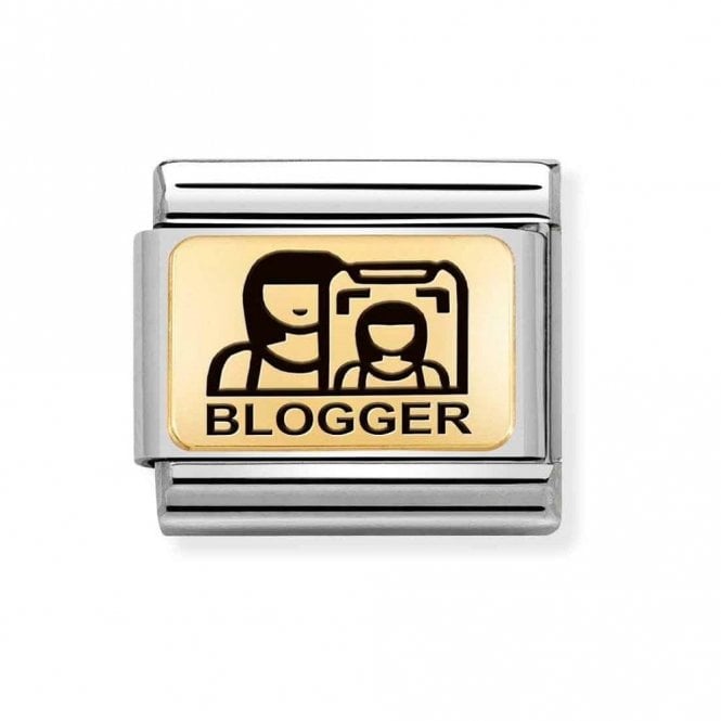 Nomination  Blogger Yellow Gold Charm